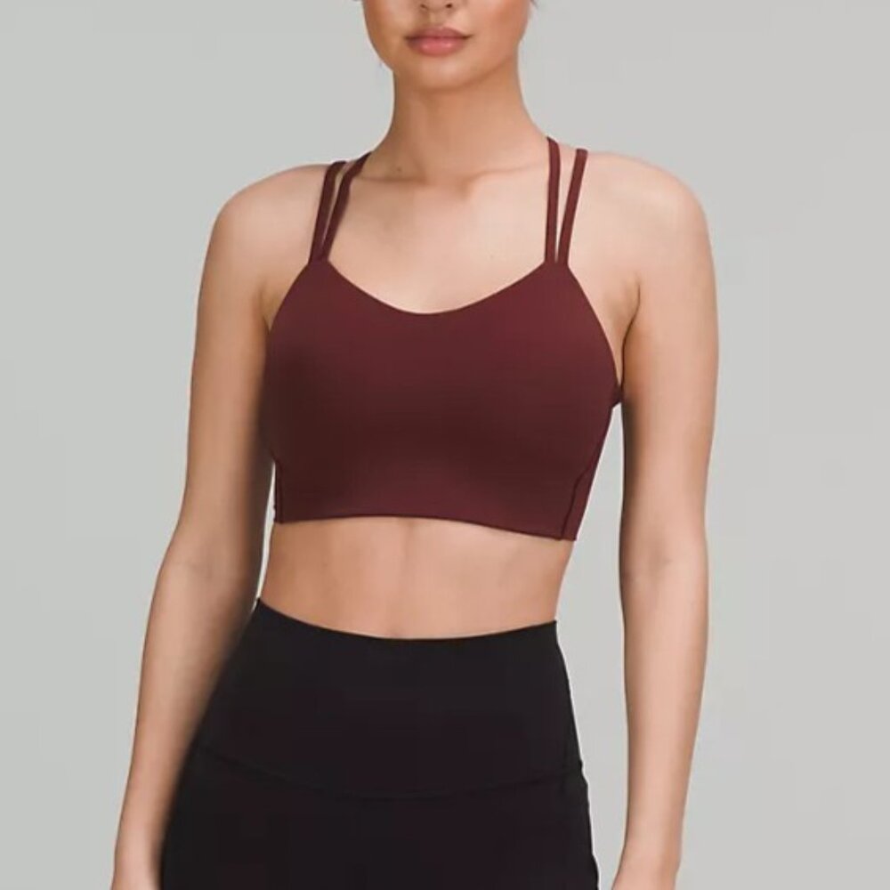 Like a Cloud Longline Bra - Size 2 - Red Merlot